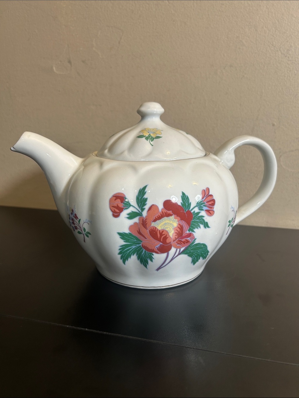 Laura Ashley Teapot Staffordshire England Floral Chintz